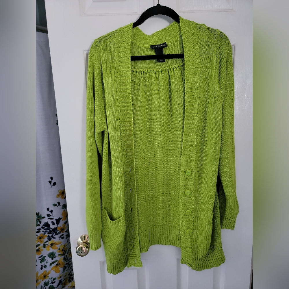 Lane Bryant Green Cardigan